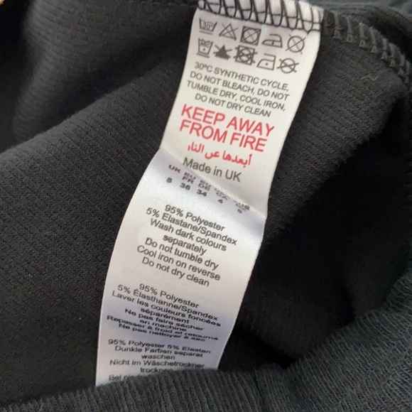 Nasty Gal Ribbed Pants Size 4 Black - Picture 7 of 9